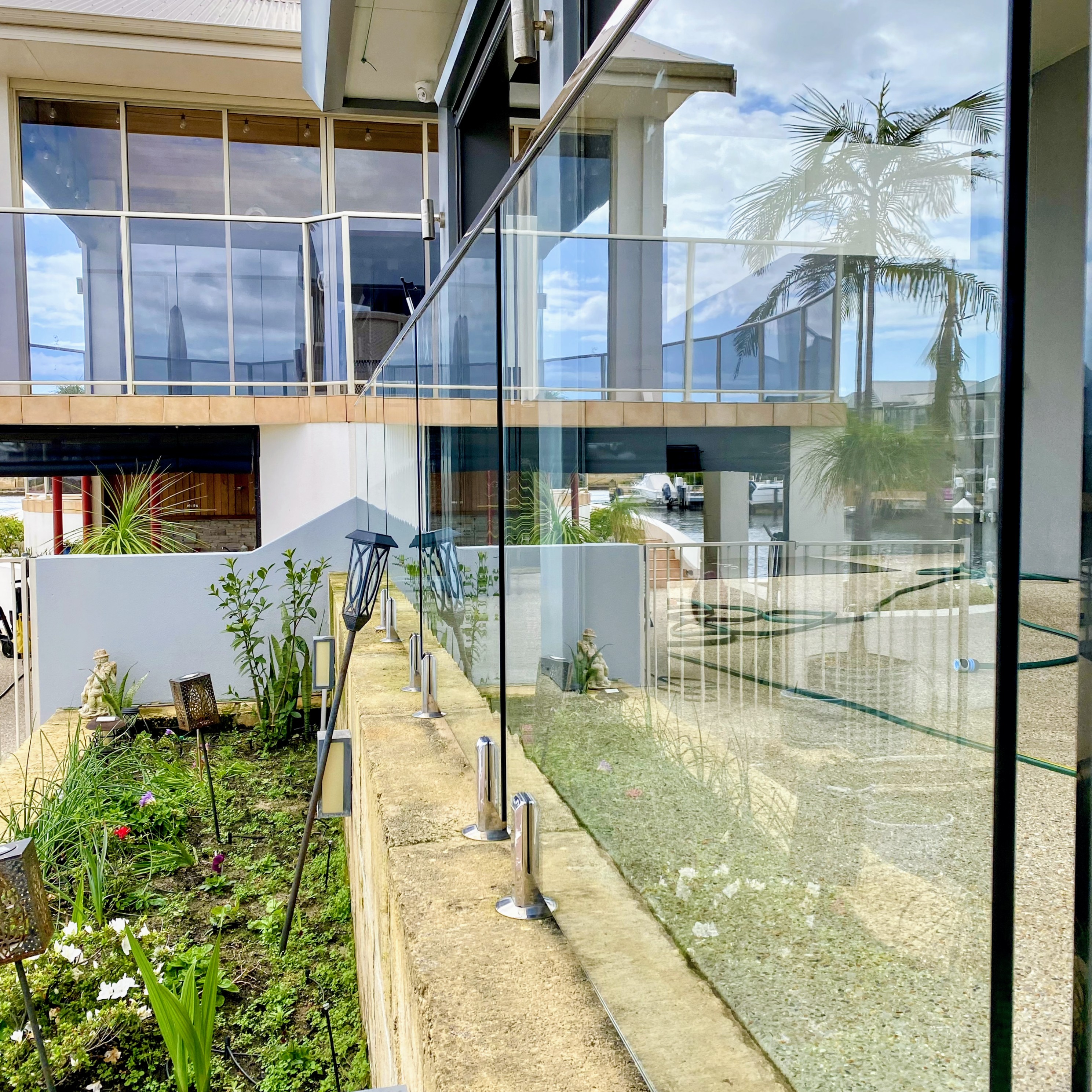 A luxury home in Dalkeith with clean windows overlooking the Swan River.