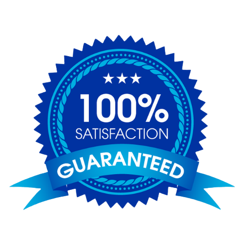 100% satisfaction guarantee badge